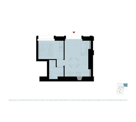 Bilocale planimetria